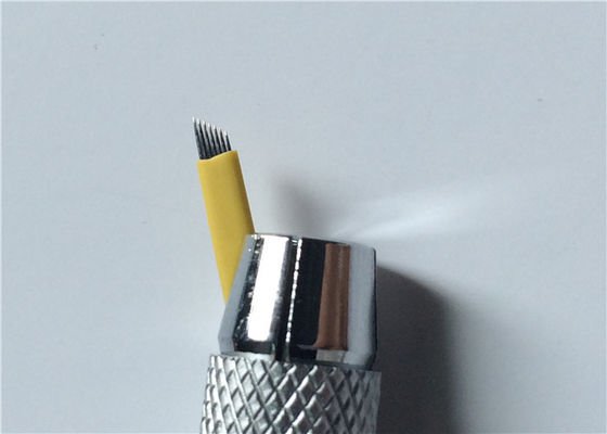 China 0.25mm 7 Naaldenroestvrij staal van Microblading van de Speldenwenkbrauw 3D voor Permanente Make-up leverancier