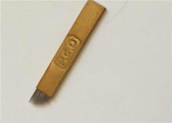 China Gouden PCD-Naalden 0.5mm van Tatoegeringsmicroblading dik Permanent Make-upmateriaal leverancier