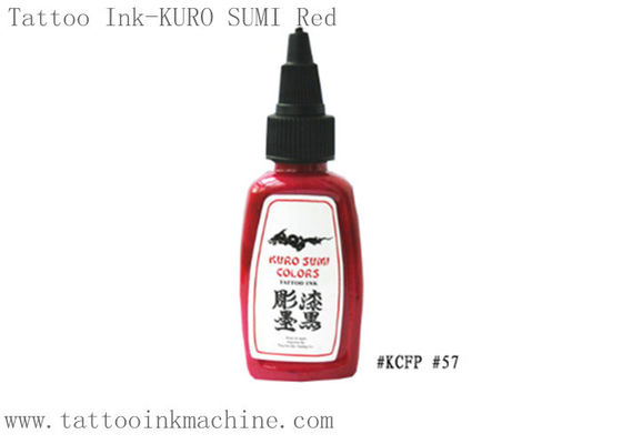 China OEM Kuro Sumi 0.5OZ/van 1OZ de Eeuwige Rode Kleur van de Tatoegeringsinkt voor het Tatoeëren van Lichaam leverancier