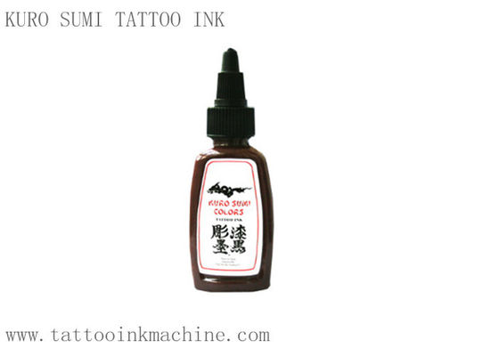 China De bruine Inkt Kuro Sumi 1OZ van de Kleuren Eeuwige Tatoegering voor het Permanente Make-uplichaam Tatoeëren leverancier