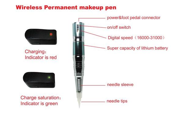 China Semi Permanente Elektrische Draadloze de Penwenkbrauw die van de Lippen Permanente Make-up Machine tatoeeert leverancier
