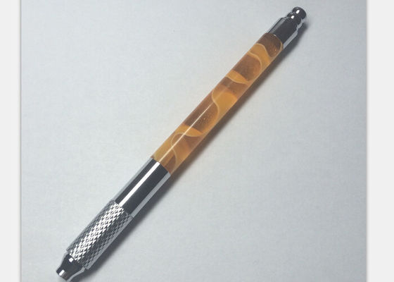 China Kleurrijk Kristal 110MM de Met de hand gemaakte pen van de tatoegeringswenkbrauw, Professionele Tatoegerings Handpen leverancier