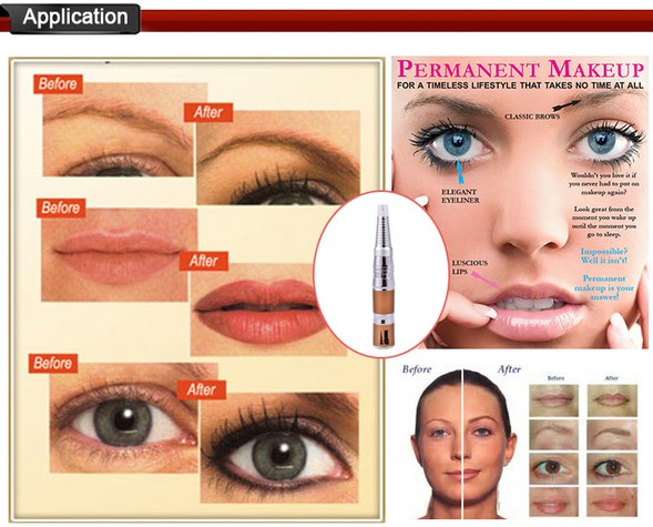 Het professionele van de de Lippen Permanente Make-up van de Tatoegeringsmachine Draadloze van de de Pen Kosmetische Schoonheid Kanon van Tatoo 2