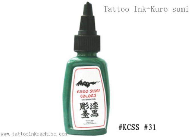 De bruine Inkt Kuro Sumi 1OZ van de Kleuren Eeuwige Tatoegering voor het Permanente Make-uplichaam Tatoeëren 1