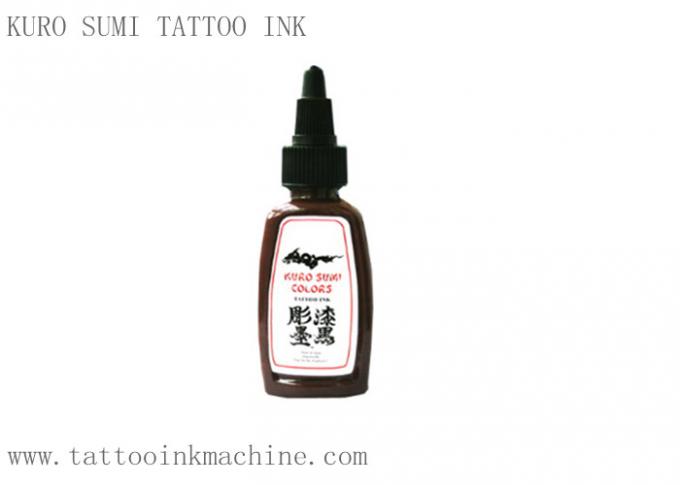 De bruine Inkt Kuro Sumi 1OZ van de Kleuren Eeuwige Tatoegering voor het Permanente Make-uplichaam Tatoeëren 0