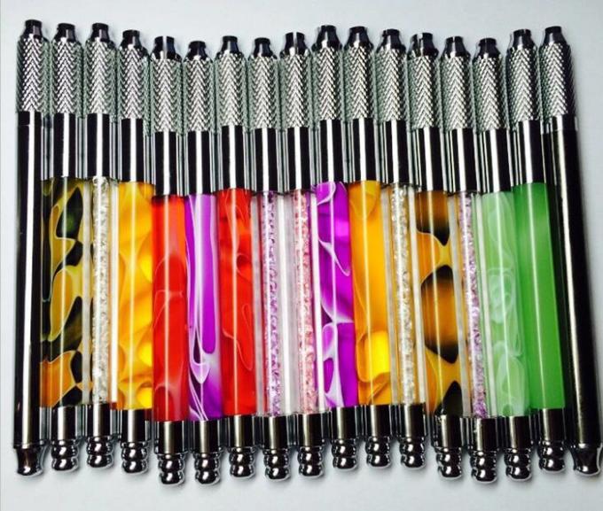 Microblading Pen Tattoo Machine Pink/Purpere/Witte 110MM Permanente Tatoegeringspen 3