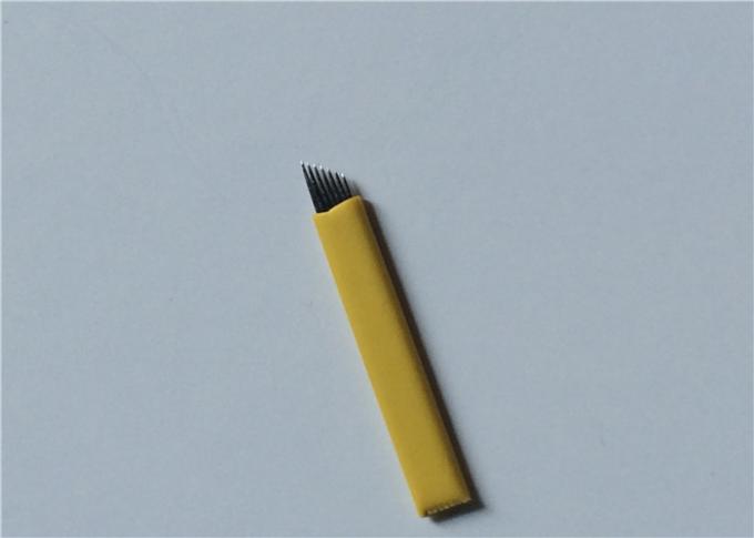 0.25mm 7 Naaldenroestvrij staal van Microblading van de Speldenwenkbrauw 3D voor Permanente Make-up 0