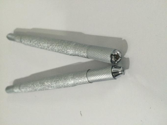 Pen van de aluminium de Dubbele Hoofd5d Microblading Handtatoegering, de Pen van de Wenkbrauwtatoegering 0