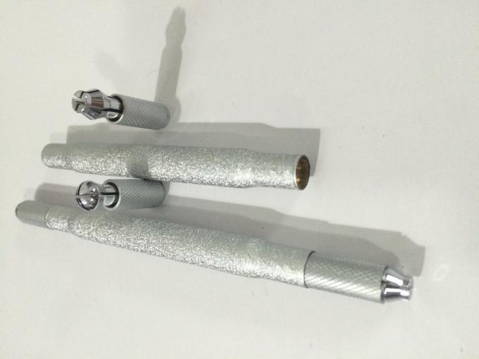 Pen van de aluminium de Dubbele Hoofd5d Microblading Handtatoegering, de Pen van de Wenkbrauwtatoegering 1