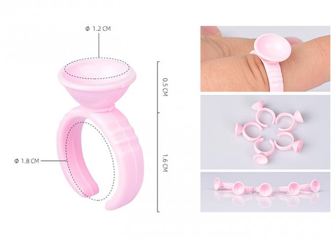 Diameter 1.5cm/1.2cm Roze Plastic Inkt Ring Tattoo Holer Equipment Supplies 0