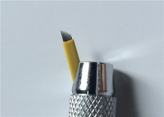 China Permanente Naalden van Microblading van de Make-uptatoegering, 0.25mm het Blad van de 7 Speldentatoegering leverancier