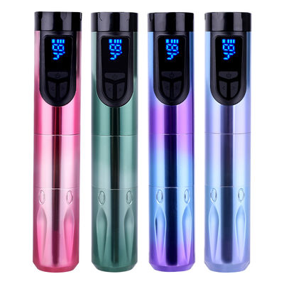 China 14500mAh Reserve Battery Power Wireless Tattoo Machine met LCD-scherm en vervangbare batterij Aircraft Aluminium Design leverancier