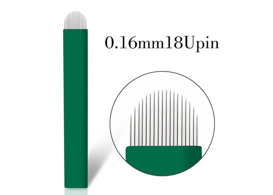 China Nano 0.16MM van de het Bladwenkbrauw van U Scherpe Naalden van Microblading leverancier