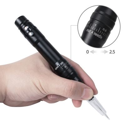 Populaire draadloze tatoeage pistool lichaam machine lengte 136 * 20mm microblading draadloze PMU machine voor wenkbrauwen haar stroke wenkbrauwen leverancier