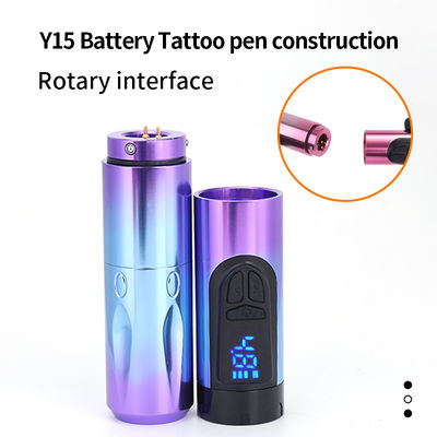 14500mAh Reserve Battery Power Wireless Tattoo Machine met LCD-scherm en vervangbare batterij Aircraft Aluminium Design leverancier