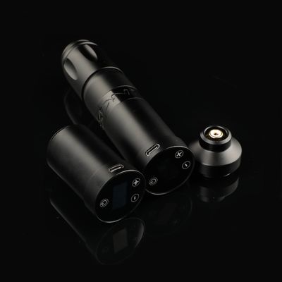 Roestvrij staal 1800mAh NARW draadloze tatoeëermachine 1-OLED display touchscreen batterij Rotary tatoeage pistool tatoeage pen met stroom RCA leverancier
