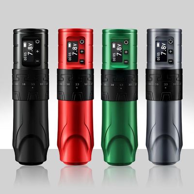 1500mAh draadloos tatoeagepistool INKONE SABER Coreless Tattoo Machine Pen Krachtige motor lange slag 4,2 mm vliegtuig aluminium leverancier