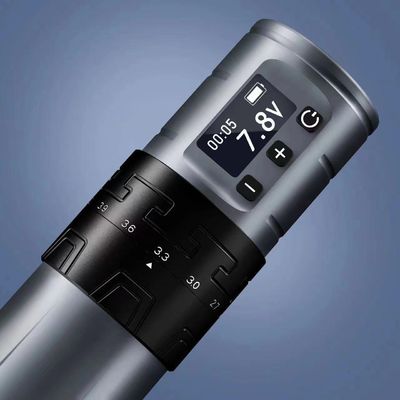 1500mAh draadloos tatoeagepistool INKONE SABER Coreless Tattoo Machine Pen Krachtige motor lange slag 4,2 mm vliegtuig aluminium leverancier