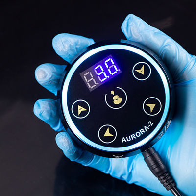 Upgrade Digital LCD Display Touch Screen Mini Aurora II Tattoo Power Supply 388g Pakketgewicht voor tatoeage machine leverancier