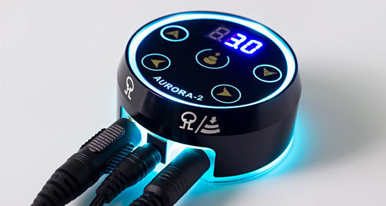 Upgrade Digital LCD Display Touch Screen Mini Aurora II Tattoo Power Supply 388g Pakketgewicht voor tatoeage machine leverancier