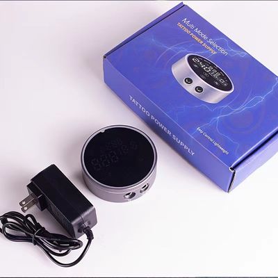 80*28mm Grijz AV1.5V-12V H8 Smart Power Supply Dual LCD Touch Screen Tattoo Machine Kleurrijke Spanning Intelligente Digitale leverancier