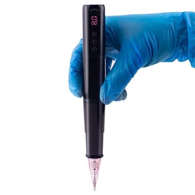 Scalp Micropigmentatie Oogbroek Eyeline Lip Rotary Tattoo Cartridges Pen roestvrij staal met elektrische batterij stroomtoevoer leverancier