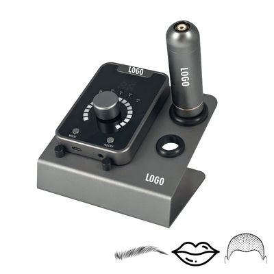 Elektrisch pistooltype SMP-apparaat voor micropigmentatie van de hoofdhuid met permanente make-up en Zwitserse motor-tattoo-machine in zwart-blauw leverancier