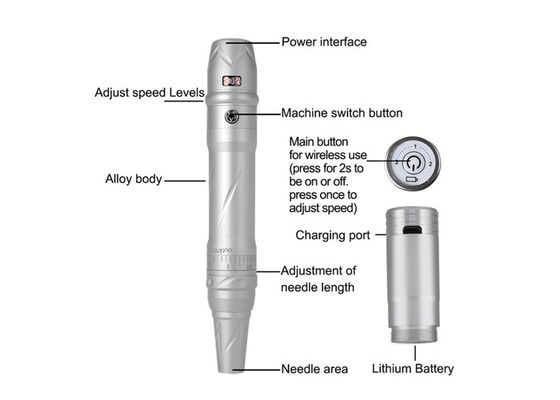 Draadloze PMU machine tatoeage pen, elektrische microblading make-up tatoeage machine leverancier