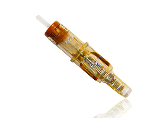 20 Stuks/Doos Gele Cartridge Tattoo Wenkbrauw Permanente Make-up Naalden leverancier