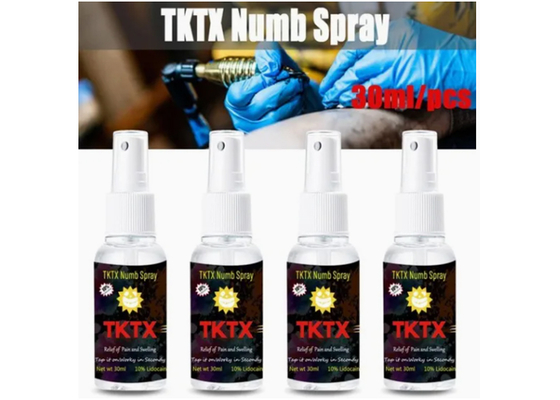Nieuwe Tktx anesthetische schuim verdoofsende spray tatoeage voor pijnloos leverancier