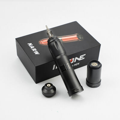INKONE NARW merk Digitaal LCD touchscreen display 1800mAh Batterij Tattoo Pen Micropigmentatie Machine Draadloze Tattoo Machine leverancier