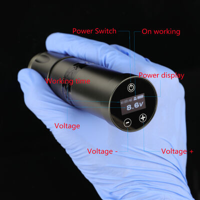 INKONE NARW merk Digitaal LCD touchscreen display 1800mAh Batterij Tattoo Pen Micropigmentatie Machine Draadloze Tattoo Machine leverancier
