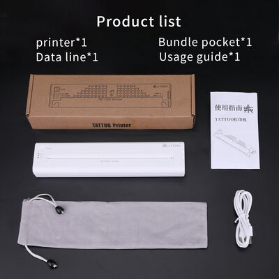 12000mAh Mini Tattoo Stencil Printer Thermische kopieermachine Draadloze overdracht Printer Tattoo Printer Machine leverancier