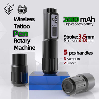 Elektrisch LCD-scherm 2000mAh Batterij Tattoo Gun RCA Draadloze Rotary Tattoo Machine Pen Kit voor Tattoo Artist leverancier