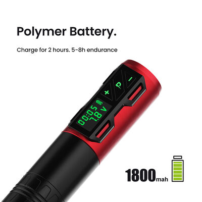 Digital Rotary Battery Coreless Tattoo Gun Tattoo Pen 1800 Mah Wireless Tattoo Machine leverancier