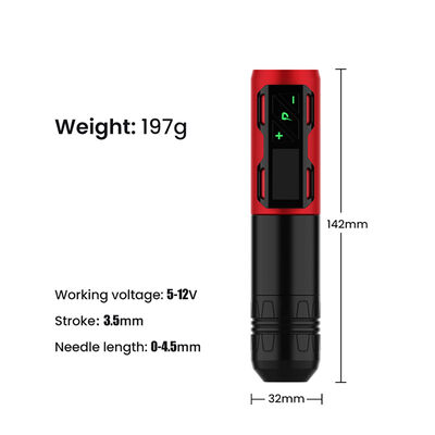 Digital Rotary Battery Coreless Tattoo Gun Tattoo Pen 1800 Mah Wireless Tattoo Machine leverancier