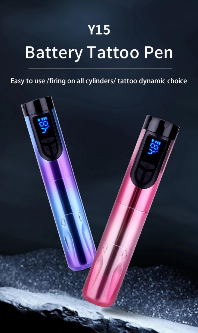 14500mAh Reserve Battery Power Wireless Tattoo Machine met LCD-scherm en vervangbare batterij Aircraft Aluminium Design 0