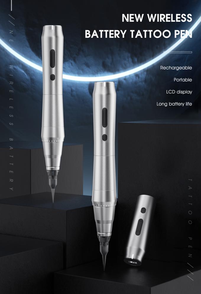 Draadloze Dermografo-machine SPMU Draadloze wenkbrauwen Permanente make-up Universele cartridge Microblading Machine Tattoo Pen 6