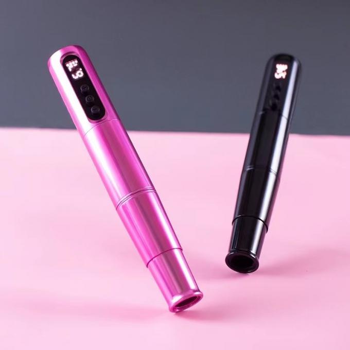 Scalp Micropigmentatie Oogbroek Eyeline Lip Rotary Tattoo Cartridges Pen roestvrij staal met elektrische batterij stroomtoevoer 0