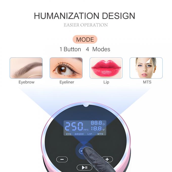 Krachtige universele lippenbrauw microblading machine elektrische permanente make-up met touchscreen paneel en roterende machine 4