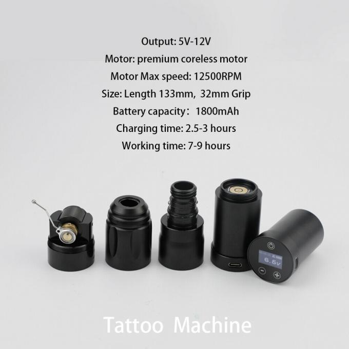 INKONE NARW merk Digitaal LCD touchscreen display 1800mAh Batterij Tattoo Pen Micropigmentatie Machine Draadloze Tattoo Machine 2