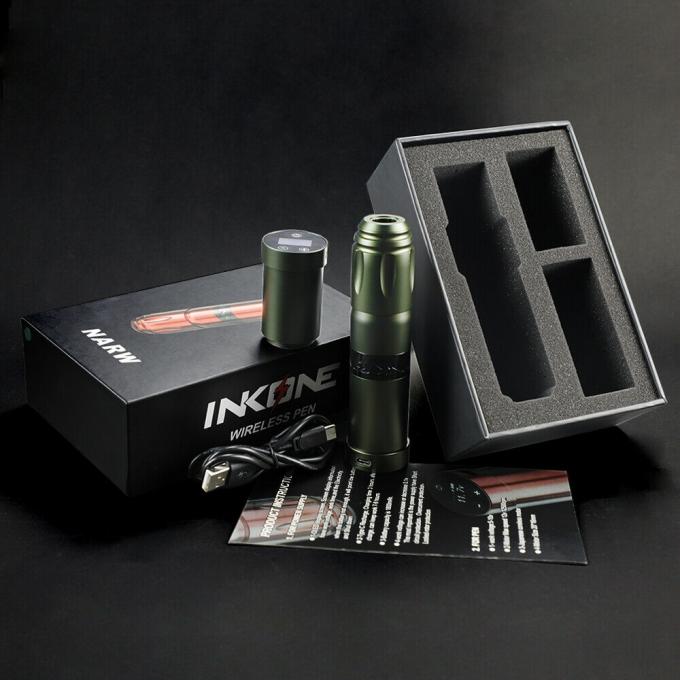 INKONE NARW merk Digitaal LCD touchscreen display 1800mAh Batterij Tattoo Pen Micropigmentatie Machine Draadloze Tattoo Machine 18