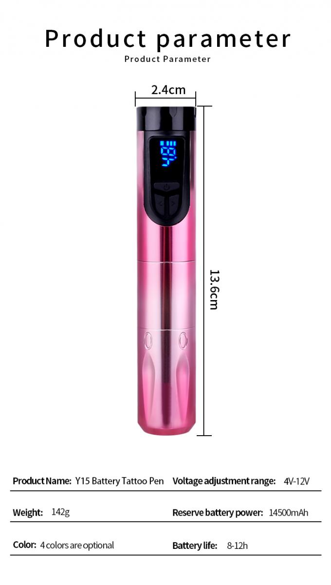 Y15 1200mAh draadloze roterende tattoo-machine Pen tattoo-pistolen Productcategorie 12