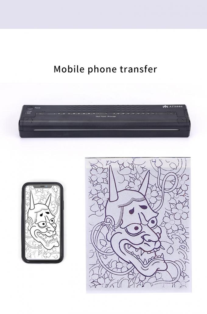 12000mAh Mini Tattoo Stencil Printer Thermische kopieermachine Draadloze overdracht Printer Tattoo Printer Machine 14