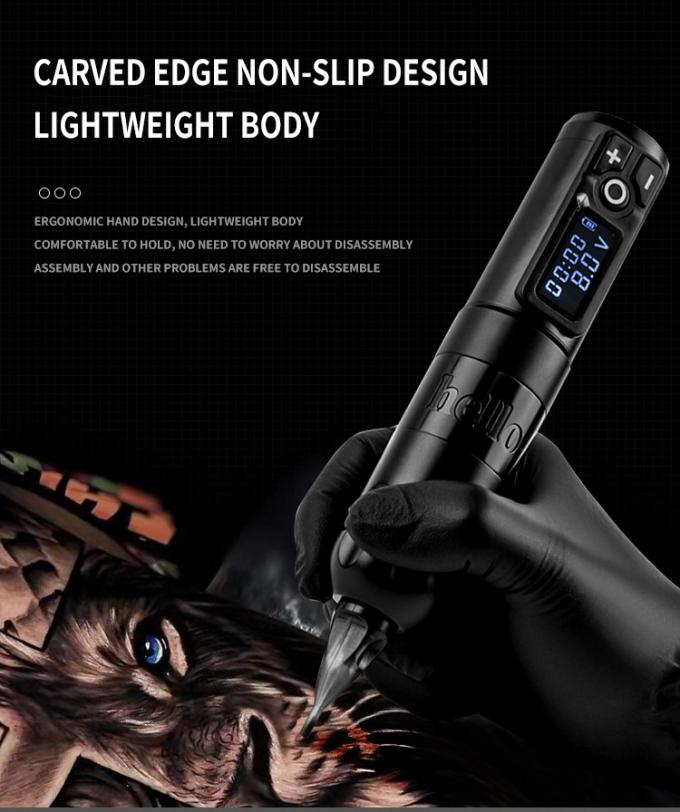 Ambitie Soldaat Digitaal display Elektrisch tattoo-pistool Draadloze machine Roterende tattoo-penmachine voor tattoo-artiest 20